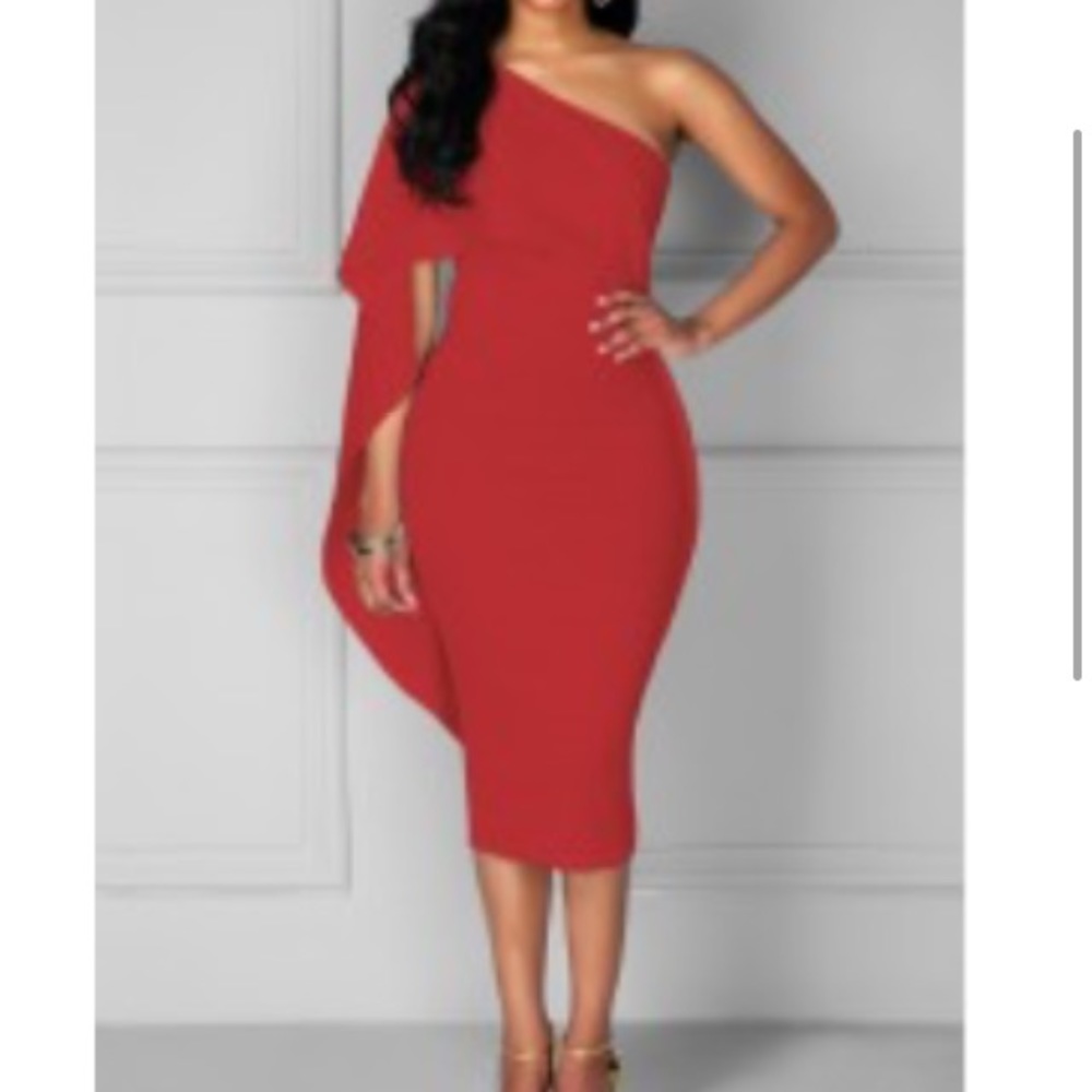 red dress